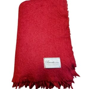 Vintage Bronte at Home 75% Mohair  23% Pure Wool 2 % Nylon  Wine/red Excellent c